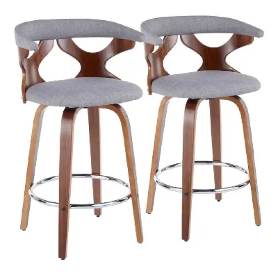 Set of 2 Gardenia Upholstered Counter Height Barstools - Lumisource image {16}