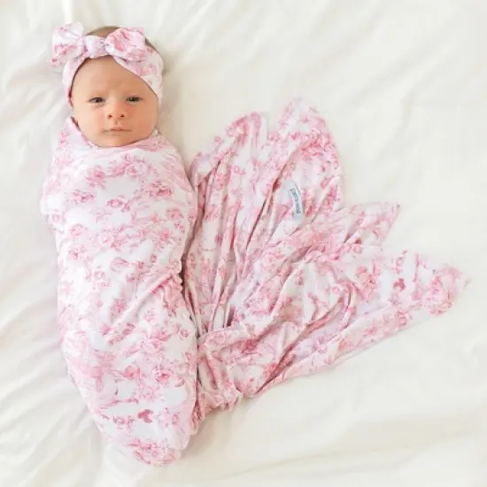 Girls Antoinette Swaddle And Headwrap Set - Posh Peanut image {7}