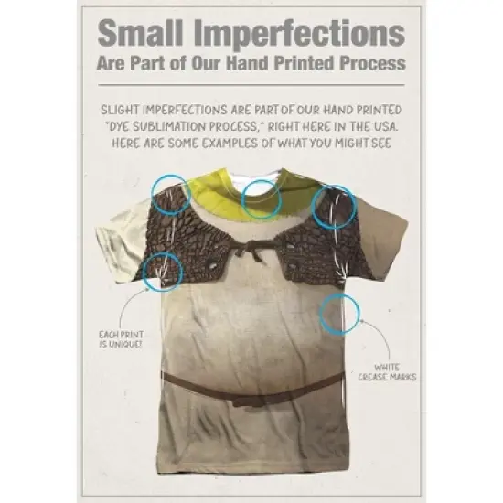 Popfunk Shrek Front-Back Print Adult Sublimated Costume T-Shirt image {3}