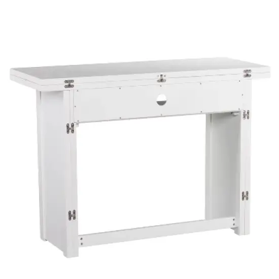 Klint Convertible Console To Extendable Dining Table White - Aiden Lane image {3}
