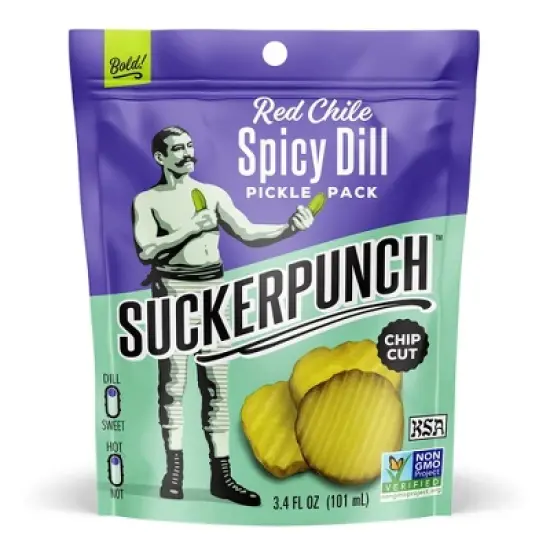 SuckerPunch Gourmet Kosher Spicy Dill Pickles - 3.4 fl oz image {5}