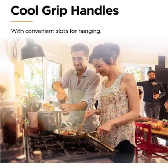 Othello 10-Piece Tri-Ply Stainless Steel Cookware Set, Induction Cooktop Compatible, Professional Performance Pots & Pans, Oven Safe, Dishwasher Safe image {4}