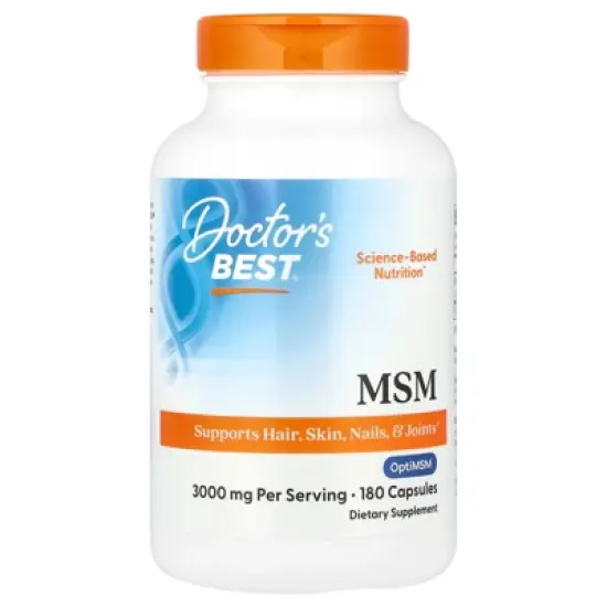 Doctor's Best MSM, 180 Capsules (1,000 mg per Capsule) image {4}