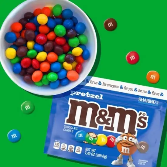 M&M's Pretzel Sharing Size Chocolate Candies - 7.4oz image {3}