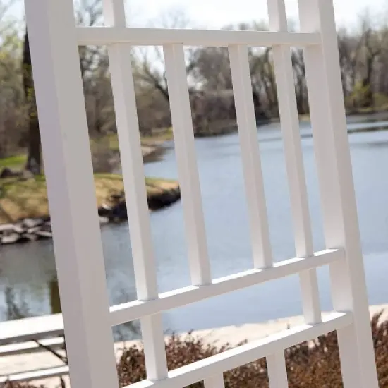 75" Wellington Vinyl Trellis - Mocha - Dura-Trel image {1}