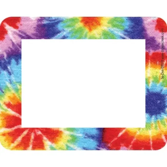 2pk 45ea Tie-Dye Remember Me! Self-Adhesive Name Tag Labels - Barker Creek: Educational Teaching Aid, All Ages, 90 Pieces image {2}