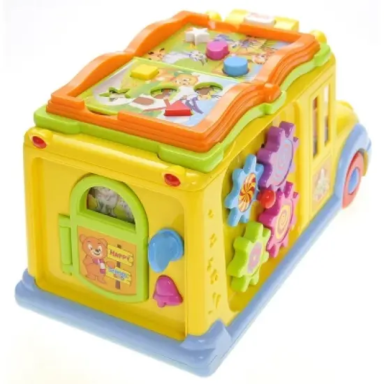 Ready! Set! Go! Educational Interactive School Bus Toy With Flashing Lights & Sounds, Great for Kids and Toddlers image {10}