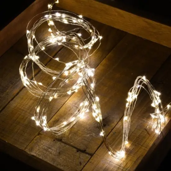 Lumabase Electric Multi-Strand LED Fairy String Lights White image {2}