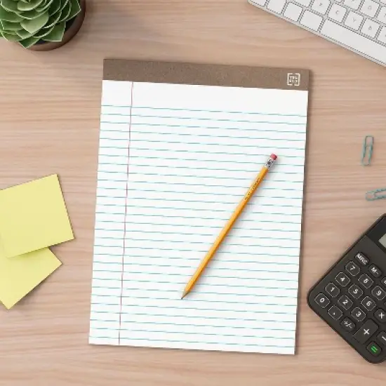 MyOfficeInnovations Notepads 8.5" x 11.75" Wide White 50 Sh./Pad 12 Pads/PK 462332 image {7}