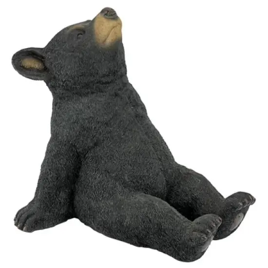 Design Toscano Catching Rays Bear Cub Statue - Black image {1}