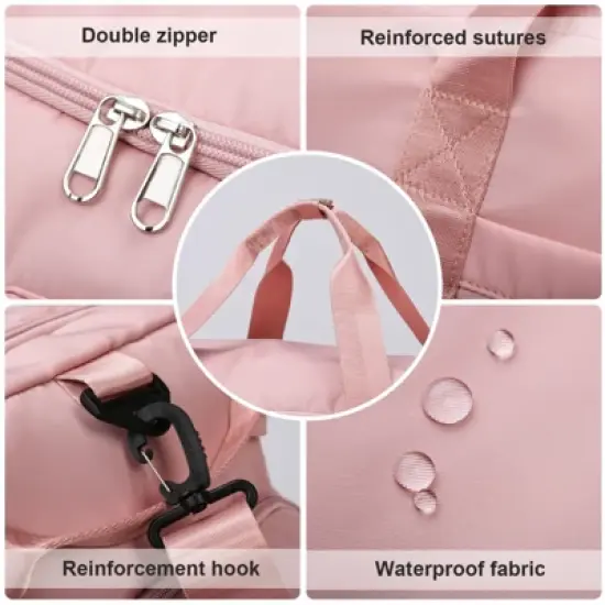 Gym Duffle Bag for Women Men, Sports Backpack with Wet & Shoe Compartment image {5}