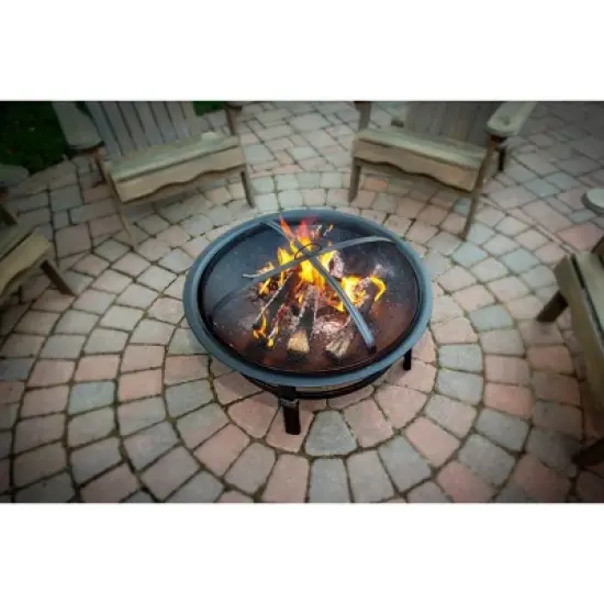 Endless Summer Round Wood Burning Outdoor Fire Pit Copper image {3}