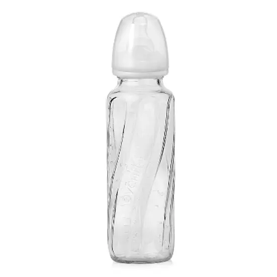 Evenflo Vented + Glass Bottle Clear - 8oz 6pk image {1}