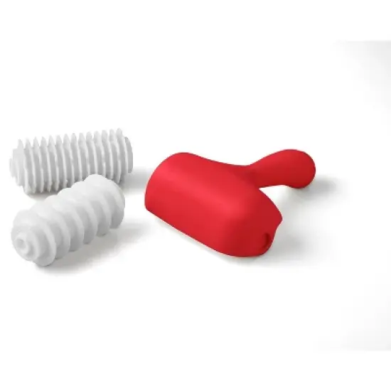 Talisman Designs Interchangeable Pastry Dough Cutter Set, Set of 2, Red image {6}