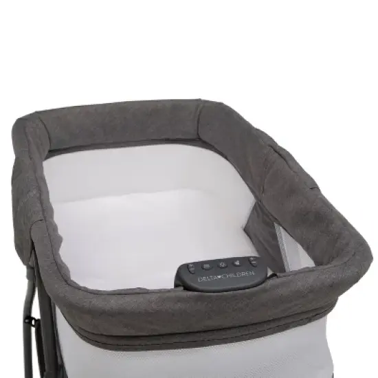 Delta Children TravelMate Compact Fold Bassinet - Gray Tweed image {5}