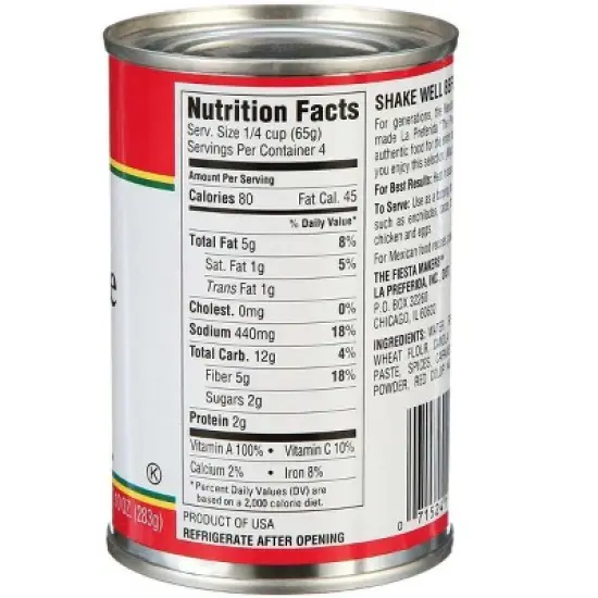 La Preferida Enchilada Sauce, Red-Mild, 10 OZ image {2}