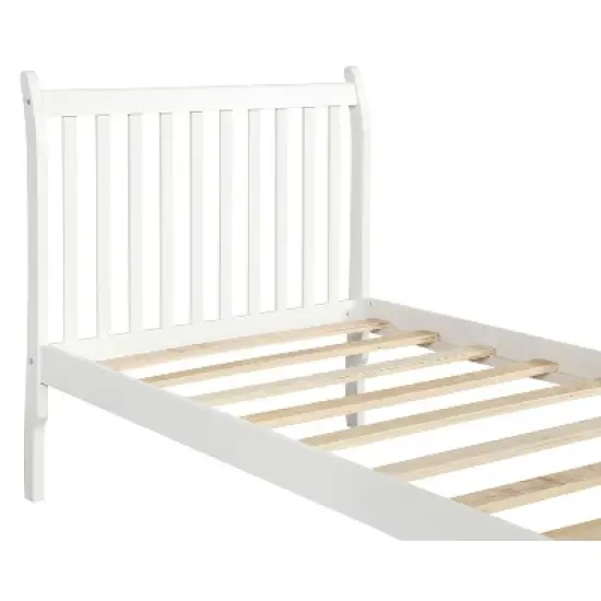 Twin Size Wood Platform Bed Frame with Slat Support-ModernLuxe image {6}