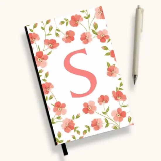 Personalization Mall Flowery Initial Personalized Journal image {19}