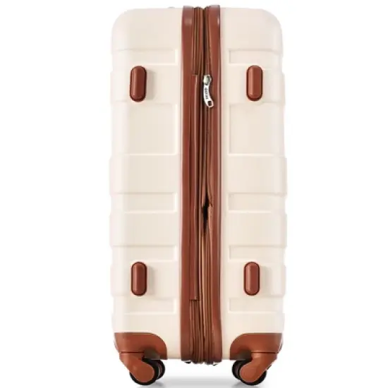 3 PCS Expandable ABS Hard Shell Luggage Set with Spinner Wheels and TSA Lock - ModernLuxe image {9}
