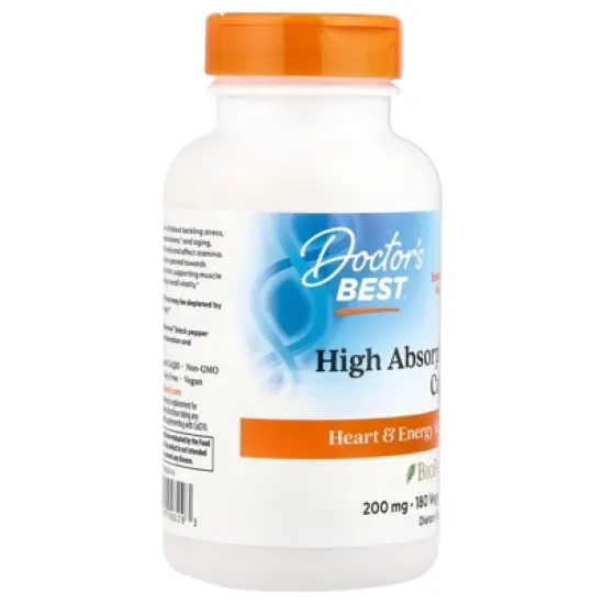 Doctor's Best High Absorption CoQ10  , 200 mg, 180 Veggie Caps image {3}