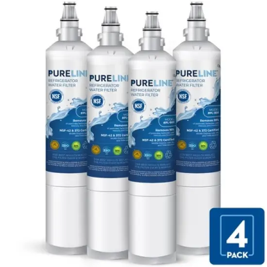 PureLine Replacement for Kenmore 9990, 5231JA2006A, 5231JA2006B, LG LT600P Filters, LSC27931ST Refrigerator Water Filter (4 Pack) image {4}