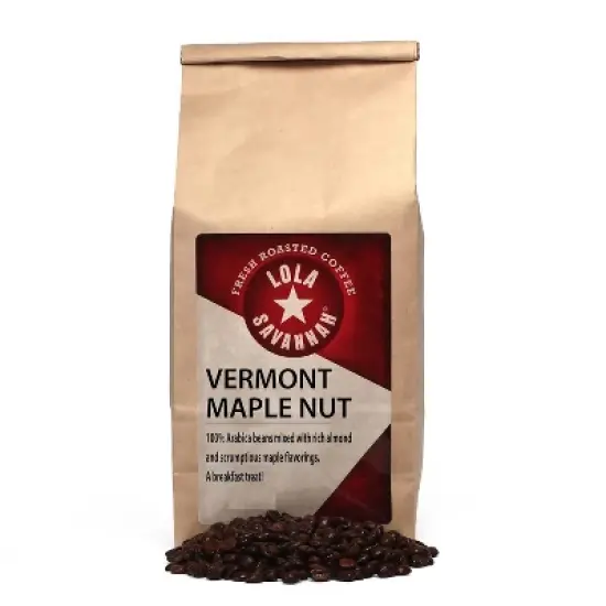 Lola Savannah Vermont Maple Nut Whole Bean Caffeinated Coffee - 80oz image {8}