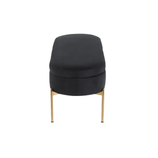 48" Chloe Contemporary Upholstered Storage Bench - LumiSource image {2}