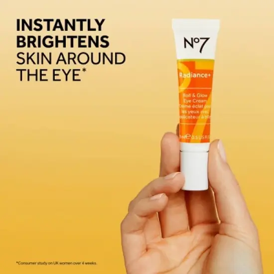 No7 Radiance+ Bright Eye Roll-on Eye Cream - 0.5 fl oz image {7}