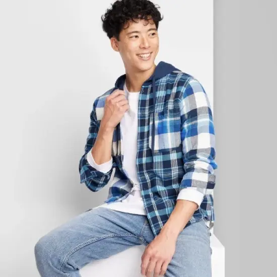 Men's Hooded Button-Down Shirt - Original Use&trade; image {4}