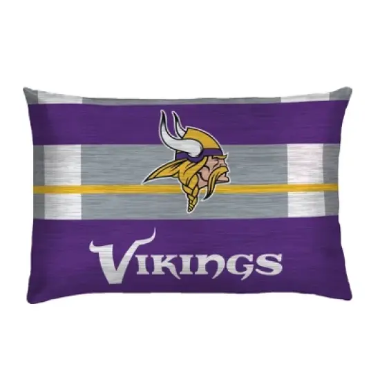NFL Minnesota Vikings Heathered Stripe Queen Bed in a Bag - 3pc image {2}