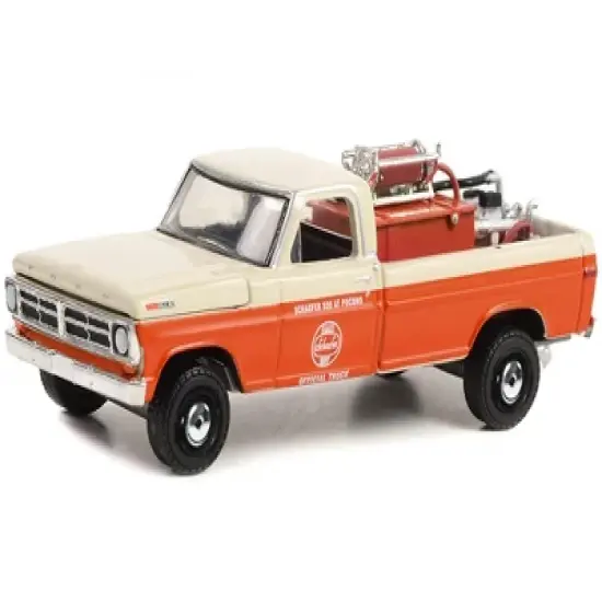 1971 Ford F-250 Truck w/Fire Equipment "Schaefer 500 at Pocono Official Truck" (1971) 1/64 Diecast Model Car by Greenlight image {1}