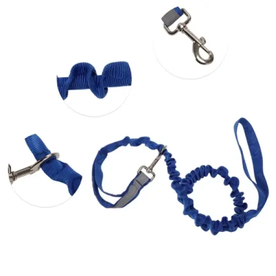 Unique Bargains Nylon Double Handle Dog Leash 1 Pc image {3}