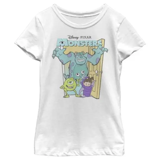 Girl's Monsters Inc Doorway Friends T-Shirt image {3}