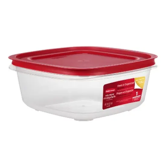 Rubbermaid Easy Store Square Food Storage Container Red image {5}