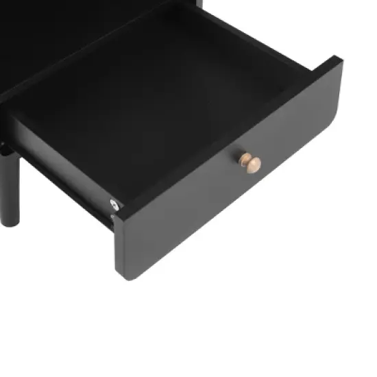 Alyson 22.13'' H x 15.75'' W x 15.75'' D Carry with 1 Rattan Doors and 1 Drawer Nightstand With Storage-The Pop Maison image {8}