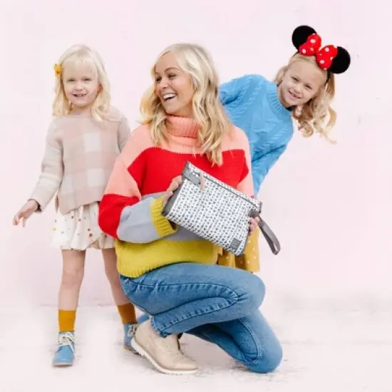 Petunia Pickle Bottom Nimble Clutch Diaper Changer in Love Mickey Mouse image {5}