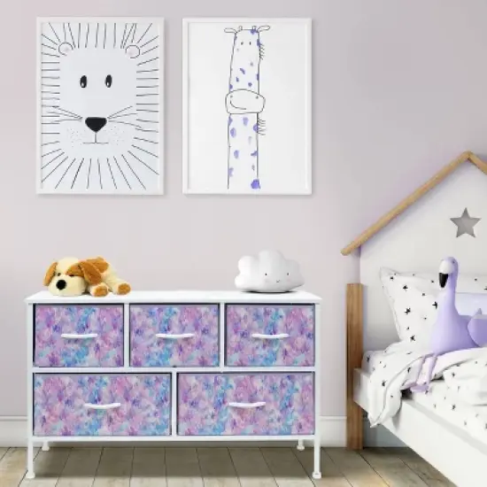 Sorbus Drawer Dresser for Office Bedroom Home and Purple image {2}