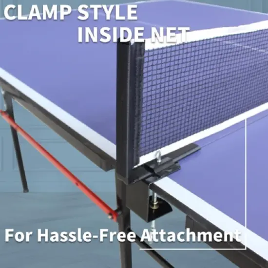Portable Table Tennis Tables， Outdoor Ping Pong Table Game, Foldable Ping Pong Game Set ， Ping Pong Table Top with Net image {4}
