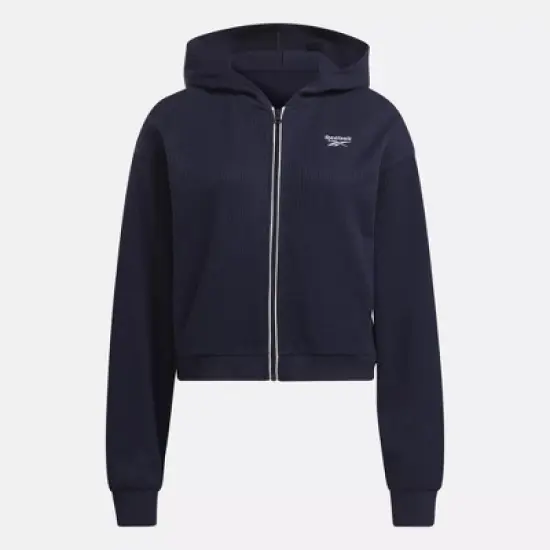 RIE Waffle Full-Zip Hoodie image {7}