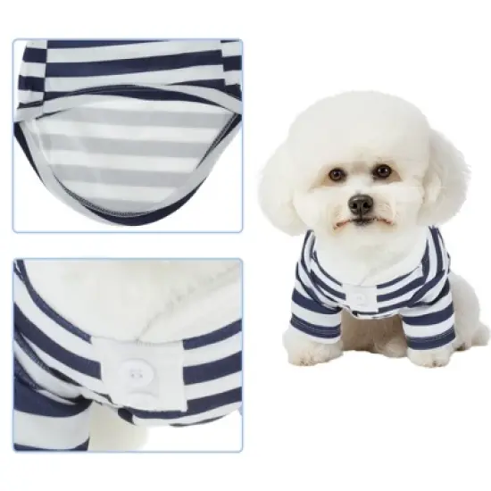 Unique Bargains Dog Clothes Navy Blue 1 Pc image {1}