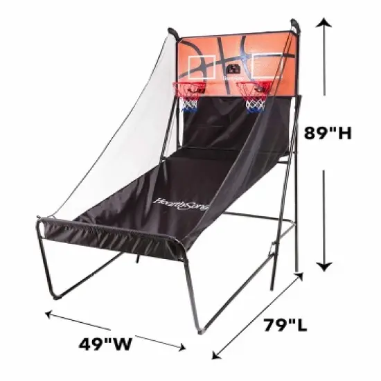 HearthSong Double Free-Throw Basketball Challenge Game with Electronic Scoring And Sound Effects image {2}