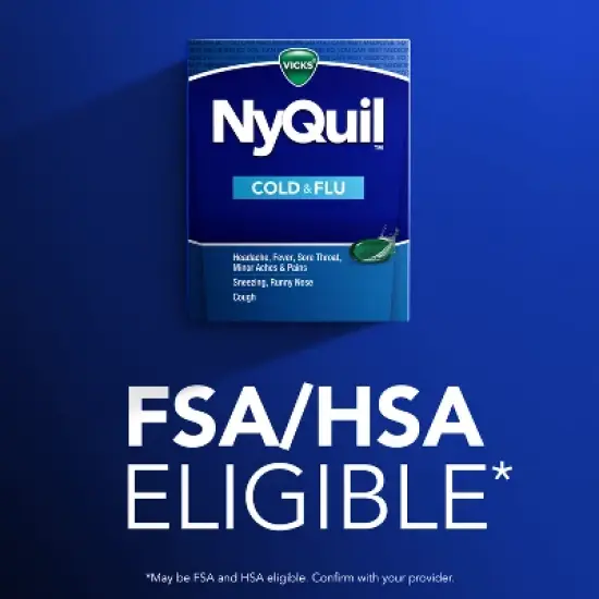 Vicks NyQuil Cold & Flu Medicine LiquiCaps - 24ct image {6}