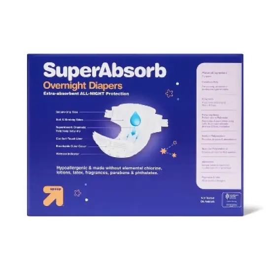 Disposable Overnight Diapers Pack - up & up&trade; image {2}