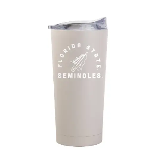 NCAA Florida State Seminoles Sand Powder Coat Tumbler - 20oz: Insulated Stainless Steel image {1}