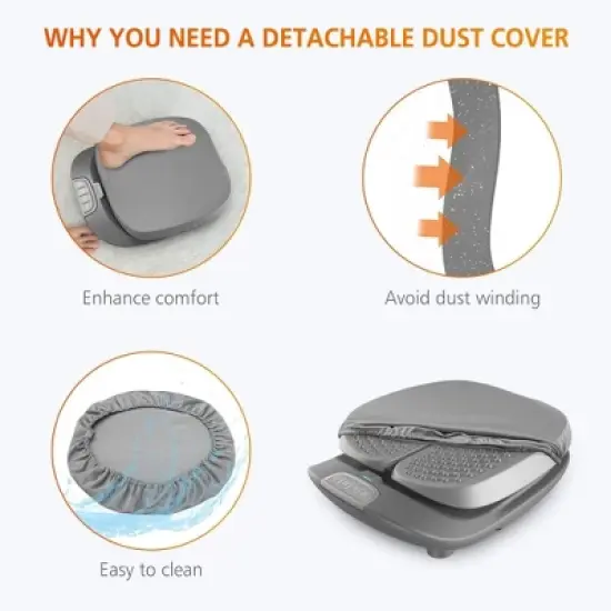 SNAILAX Vibration Foot Massager with Heat - Remote Control & Adjustable image {4}