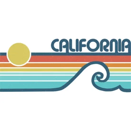 Men's Design By Humans California Retro Sunset By LuckyU Tank Top image {1}
