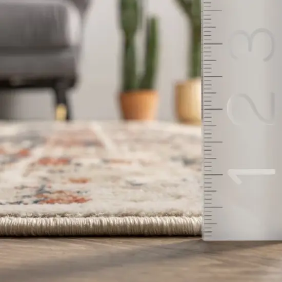 nuLOOM Niamh Distressed Motif Area Rug image {4}