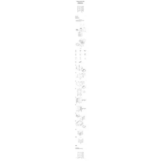 24" Handcrafted Modern Tricolor Wood Nightstand Oak/White/Gray - The Urban Port image {5}