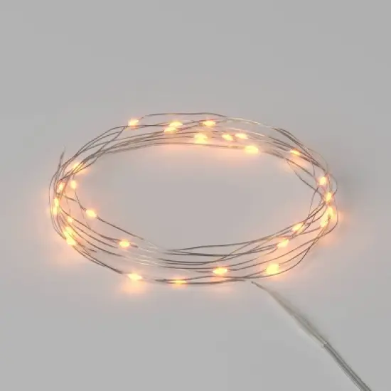 30ct LED Battery Operated Dewdrop Fairy String Lights - Wondershop&trade; image {6}