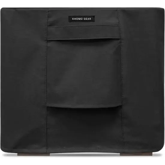 KHOMO GEAR Heavy Duty Outdoor Furniture Cover - Waterproof Square & Rectangular Covers with Air Vents - for Ottoman, Tables - Black image {8}